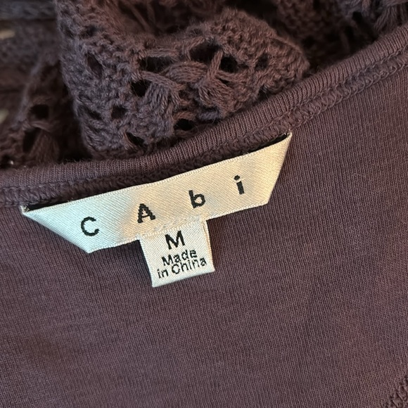 CAbi Crochet Sweater & Tank top set PURPLE M MEDIUM Like New $25 for set - Picture 9 of 9